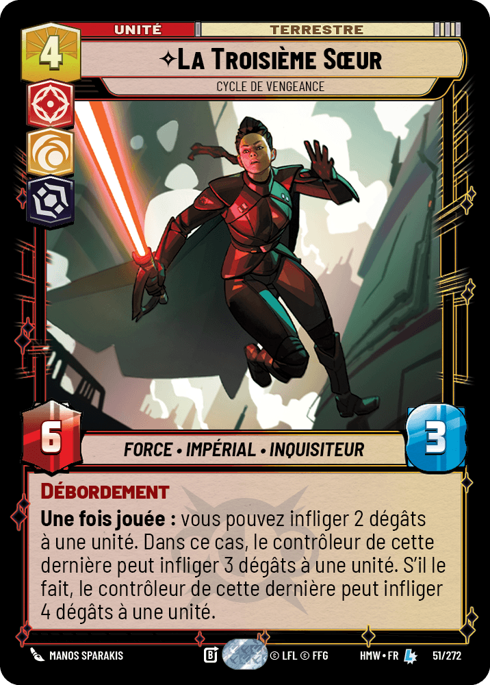 La Troisième Sœur, Cycle De Vengeance - HMW-051 - Standard - recto Français