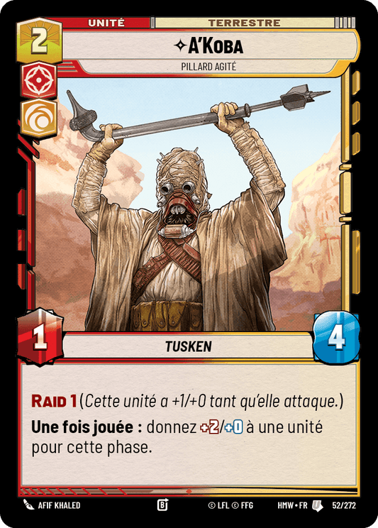 A'Koba, Pillard Agité - HMW-052 - Standard - recto Français