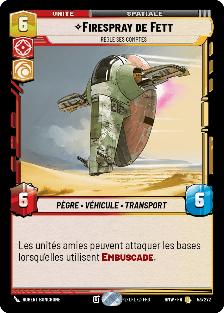 Firespray de Fett, Règle Ses Comptes - HMW-053 - Standard - recto Français