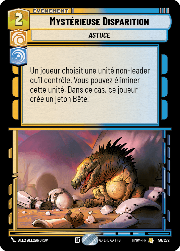 Mystérieuse Disparition - HMW-058 - Standard - recto Français