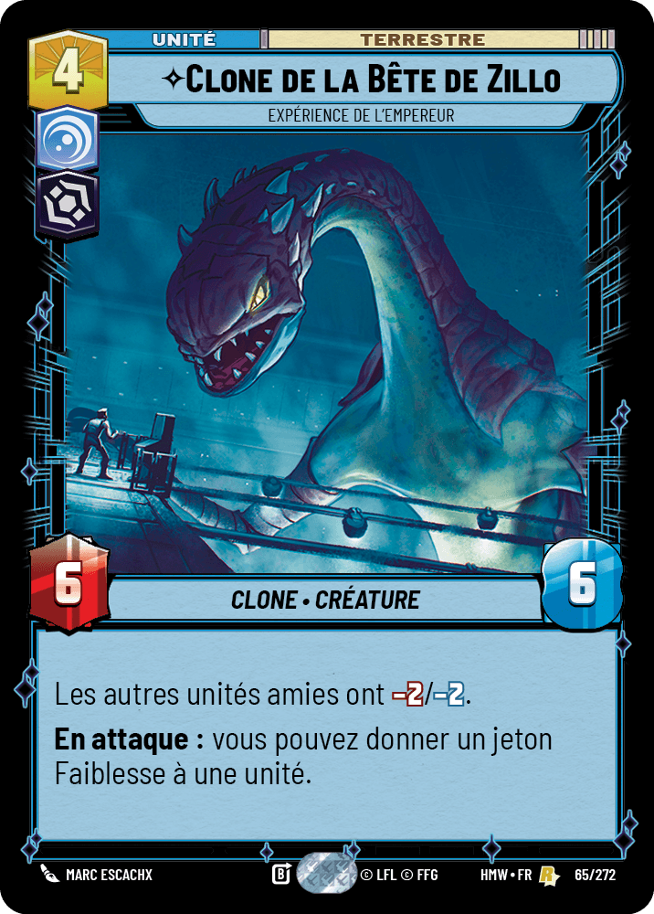 Clone de la Bête de Zillo, Expérience De L'Empereur - HMW-065 - Standard - recto Français