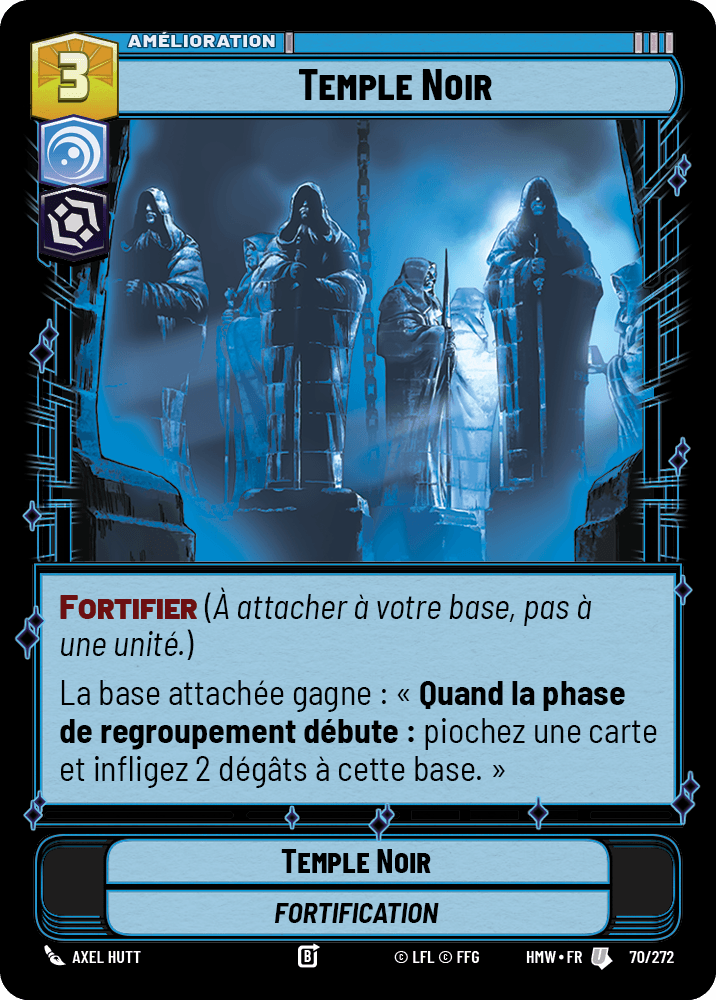 Temple Noir - HMW-070 - Standard - recto Français