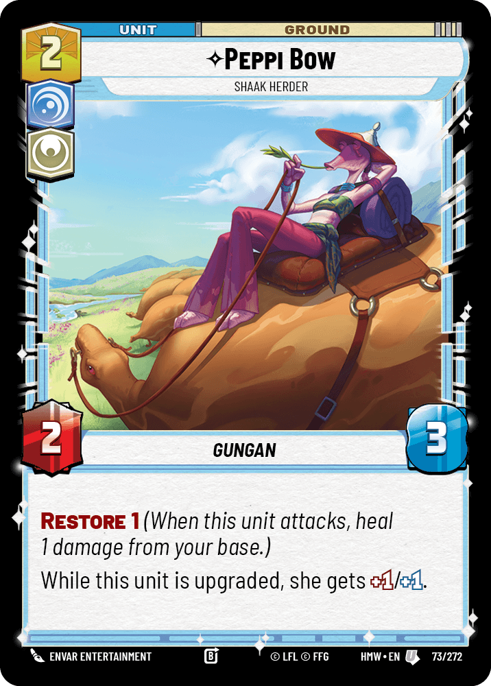 Peppi Bow, Éleveur De Shaaks - HMW-073 - Standard - recto Anglais