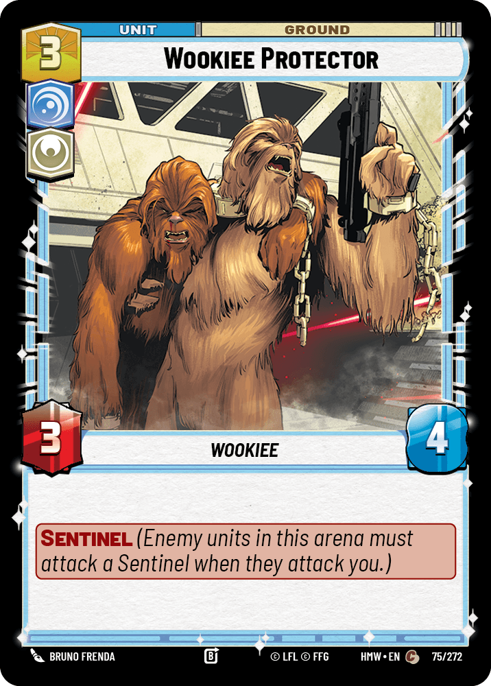 Protecteur Wookie - HMW-075 - Standard - recto Anglais
