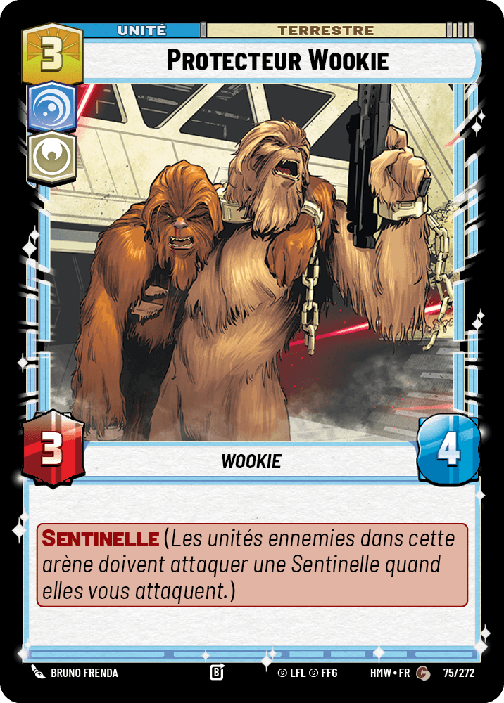 Protecteur Wookie - HMW-075 - Standard - recto Français