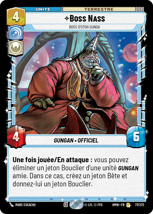 Boss Nass, Boss D'Otoh Gunga - HMW-077 - Standard - recto Français