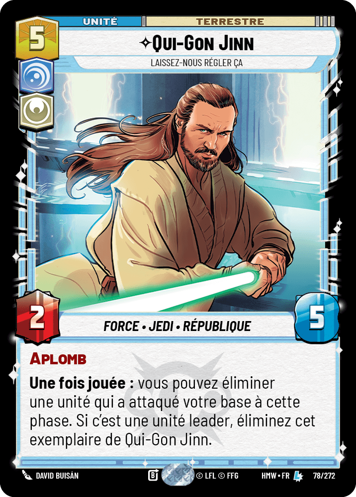 Qui-Gon Jinn, Laissez-Nous Régler Ça - HMW-078 - Standard - recto Français