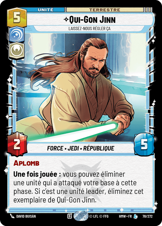 Qui-Gon Jinn, Laissez-Nous Régler Ça - HMW-078 - Standard - recto Français