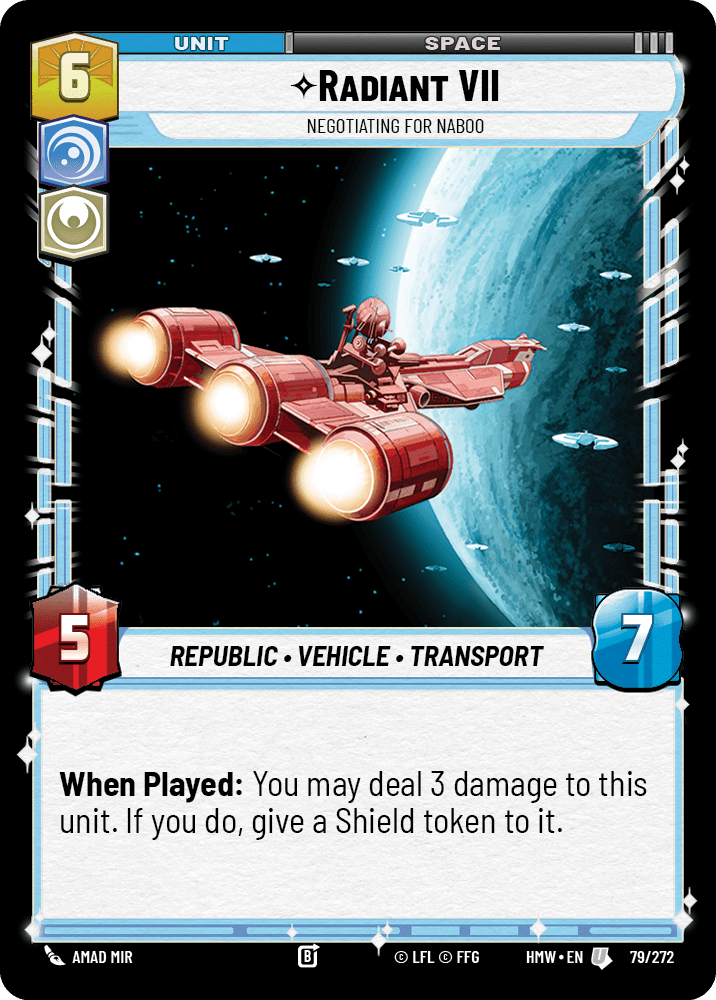 Radiant VII, Négocie Pour Naboo - HMW-079 - Standard - recto Anglais