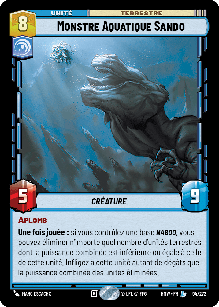 Monstre Aquatique Sando - HMW-094 - Standard - recto Français