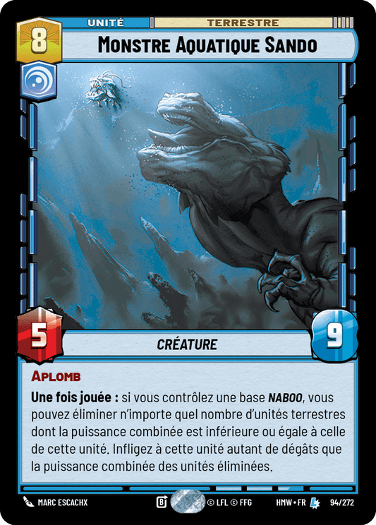 Monstre Aquatique Sando - HMW-094 - Standard - recto Français