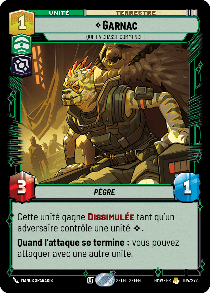 Garnac, Que La Chasse Commence ! - HMW-104 - Standard - recto Français