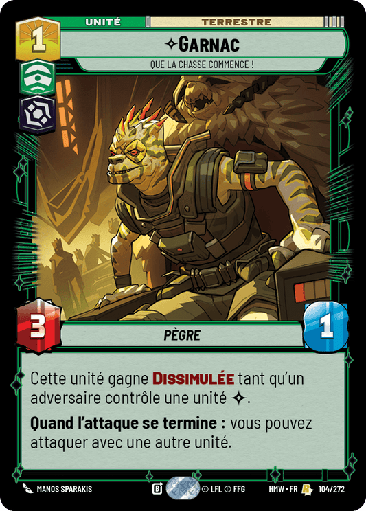 Garnac, Que La Chasse Commence ! - HMW-104 - Standard - recto Français