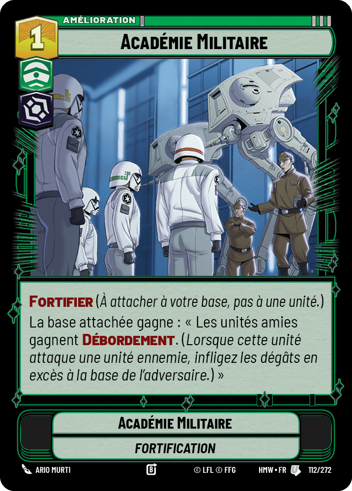 Académie Militaire - HMW-112 - Standard - recto Français