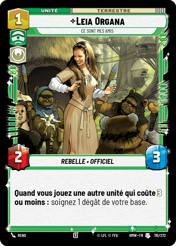 Leia Organa, Ce Sont Mes Amis - HMW-115 - Standard - recto Français