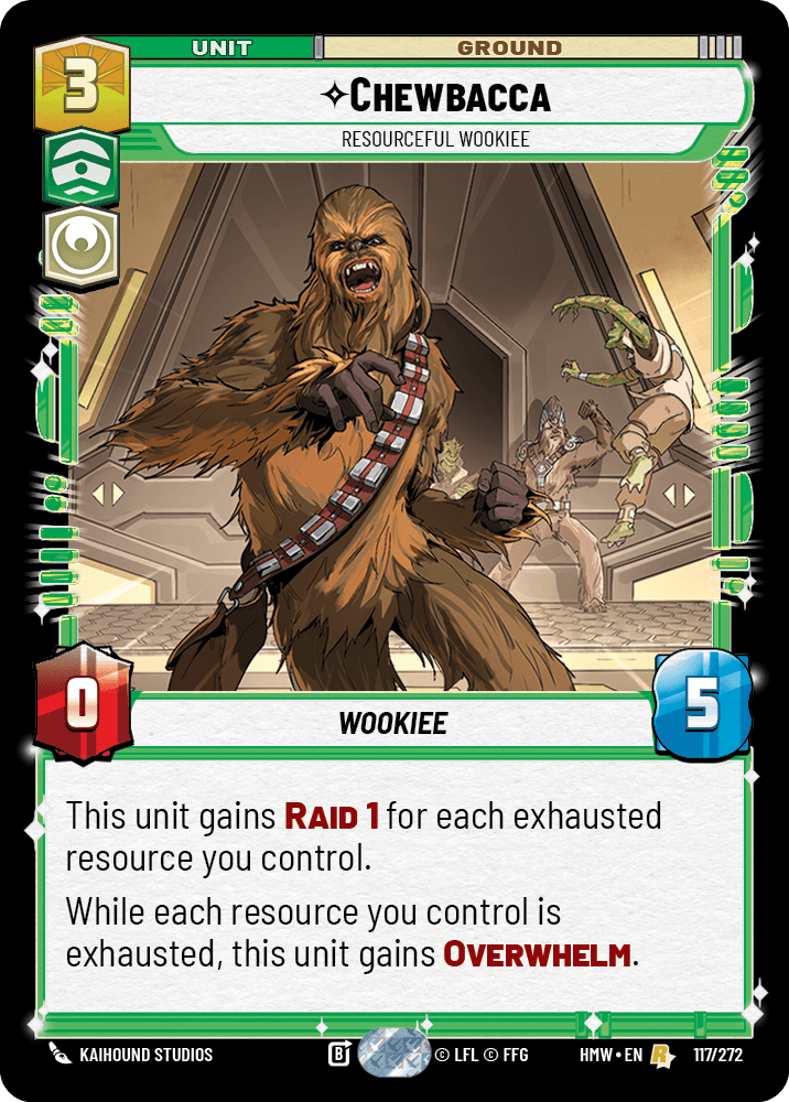 Chewbacca, Wookie Débrouillard - HMW-117 - Standard - recto Anglais