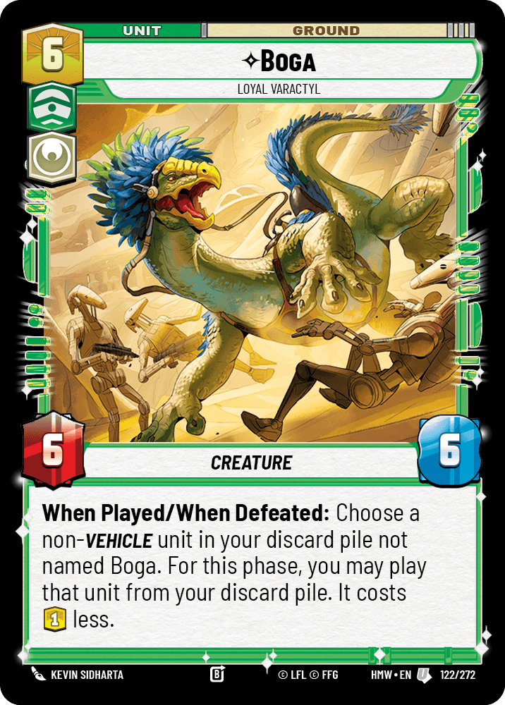 Boga, Varactyl Loyal - HMW-122 - Standard - recto Anglais