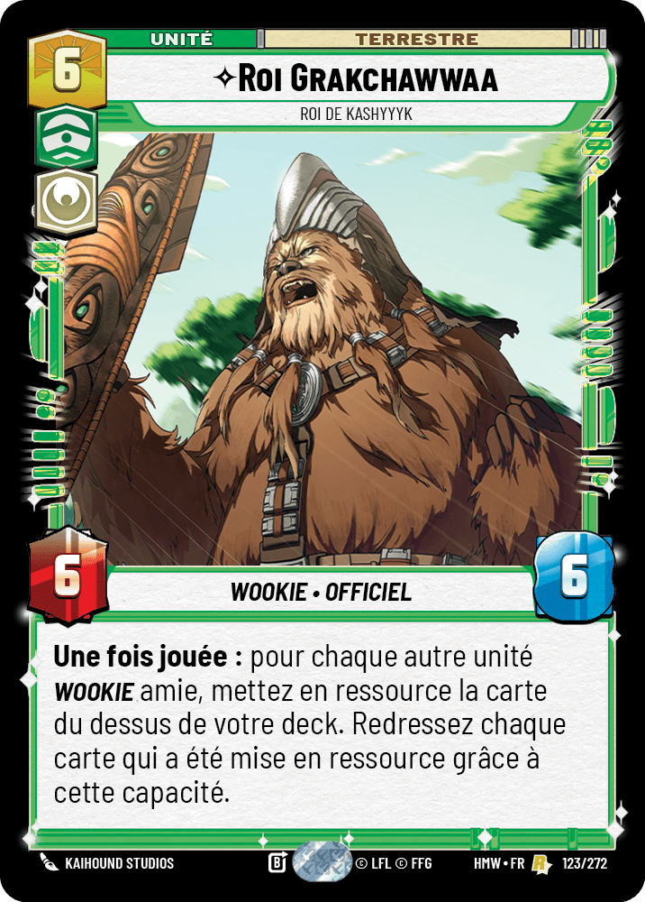 Roi Grakchawwaa, Roi De Kashyyyk - HMW-123 - Standard - recto Français