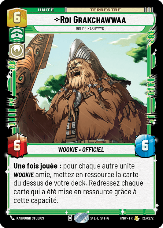 Roi Grakchawwaa, Roi De Kashyyyk - HMW-123 - Standard - recto Français