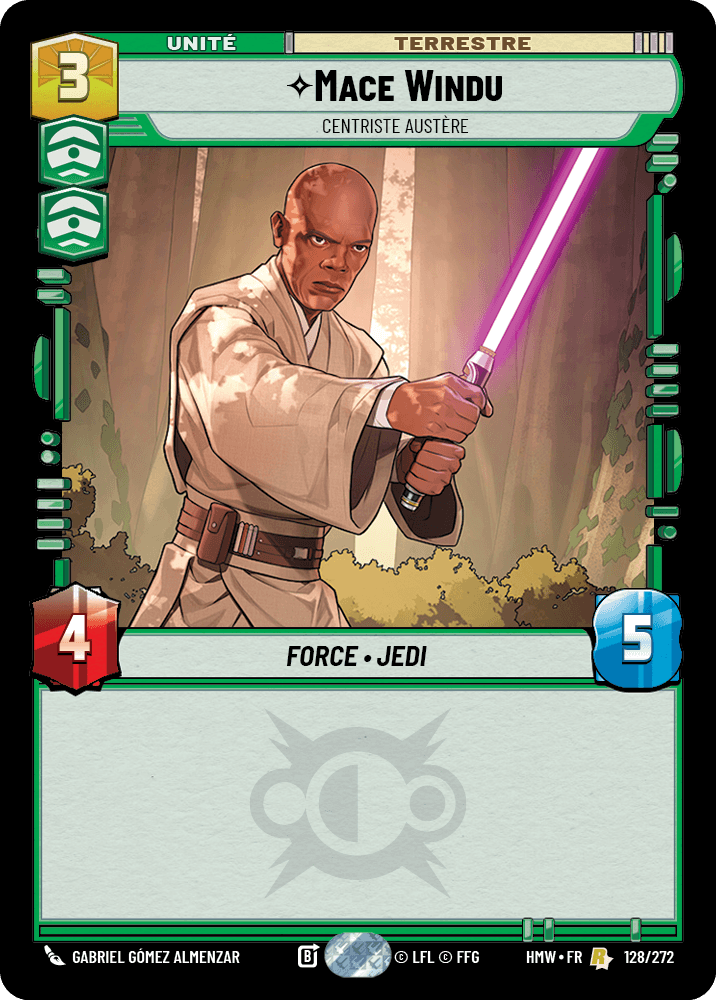 Mace Windu, Centriste Austère - HMW-128 - Standard - recto Français