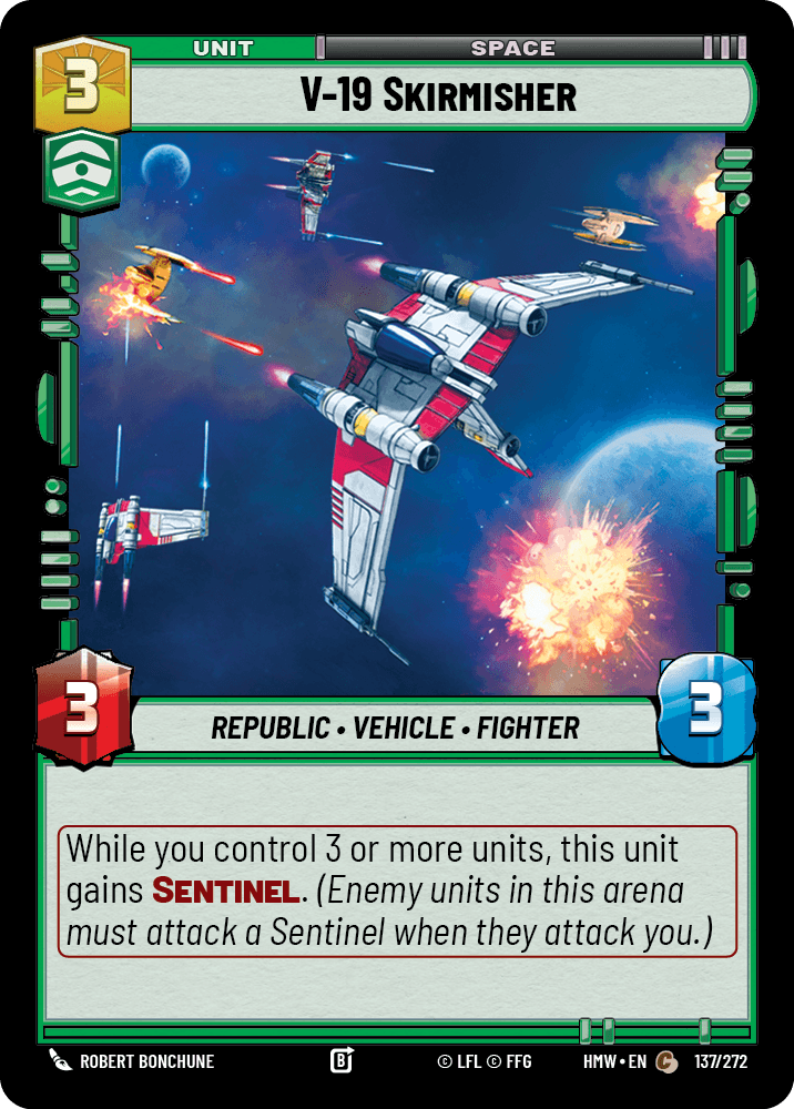 Tirailleur V-19 - HMW-137 - Standard - recto Anglais