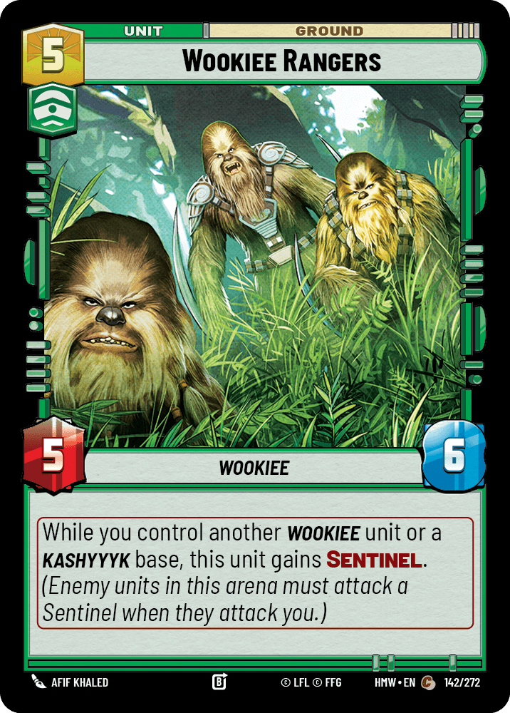 Gardes Forestiers Wookies - HMW-142 - Standard - recto Anglais