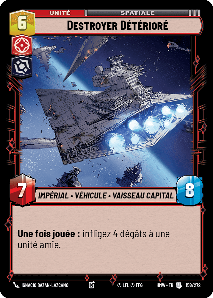 Destroyer Détérioré - HMW-158 - Standard - recto Français