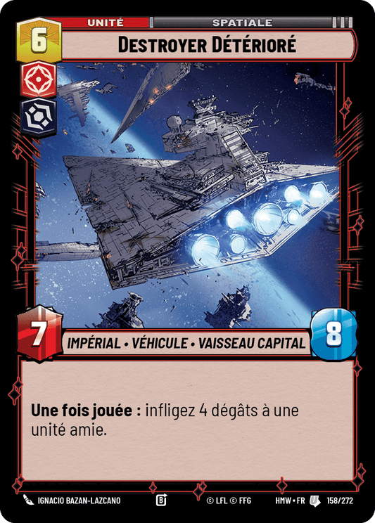 Destroyer Détérioré - HMW-158 - Standard - recto Français