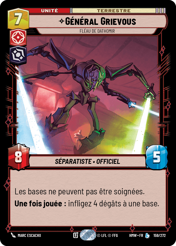 Général Grievous, Fléau De Dathomir - HMW-159 - Standard - recto Français