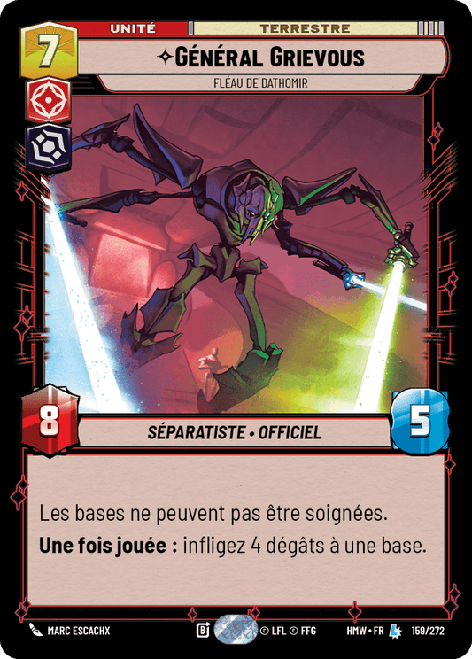 Général Grievous, Fléau De Dathomir - HMW-159 - Standard - recto Français