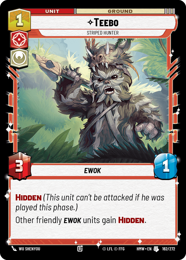 Teebo, Chasseur Rayé - HMW-162 - Standard - recto Anglais