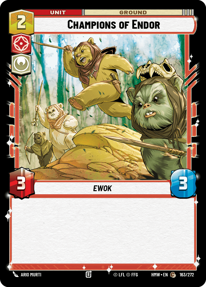 Champions d'Endor - HMW-163 - Standard - recto Anglais