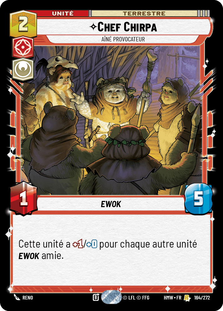 Chef Chirpa, Aîné Provocateur - HMW-164 - Standard - recto Français