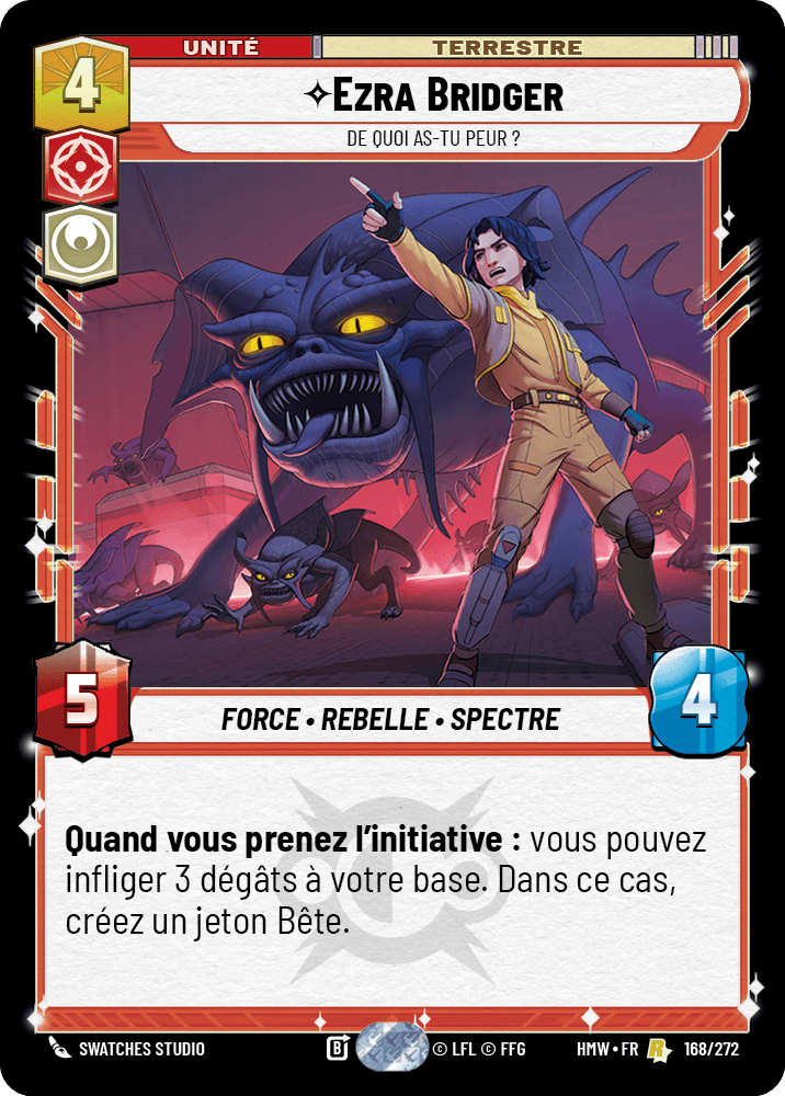 Ezra Bridger, De Quoi As-Tu Peur ? - HMW-168 - Standard - recto Français