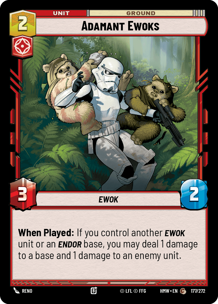 Ewoks Inflexibles - HMW-177 - Standard - recto Anglais