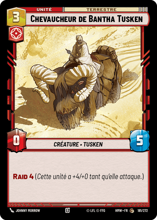 Chevaucheur de Bantha Tusken - HMW-181 - Standard - recto Français