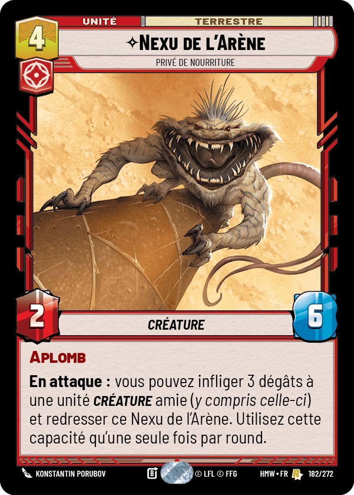 Nexu de l'Arène, Privé De Nourriture - HMW-182 - Standard - recto Français