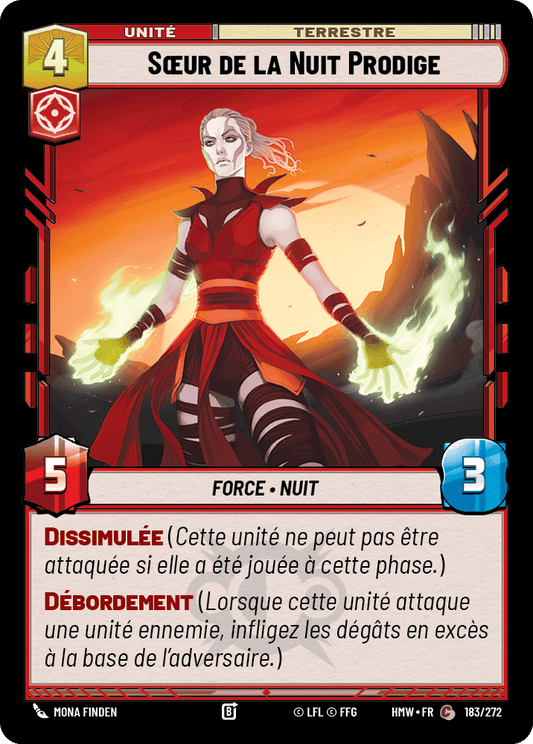 Sœur de la Nuit Prodige - HMW-183 - Standard - recto Français