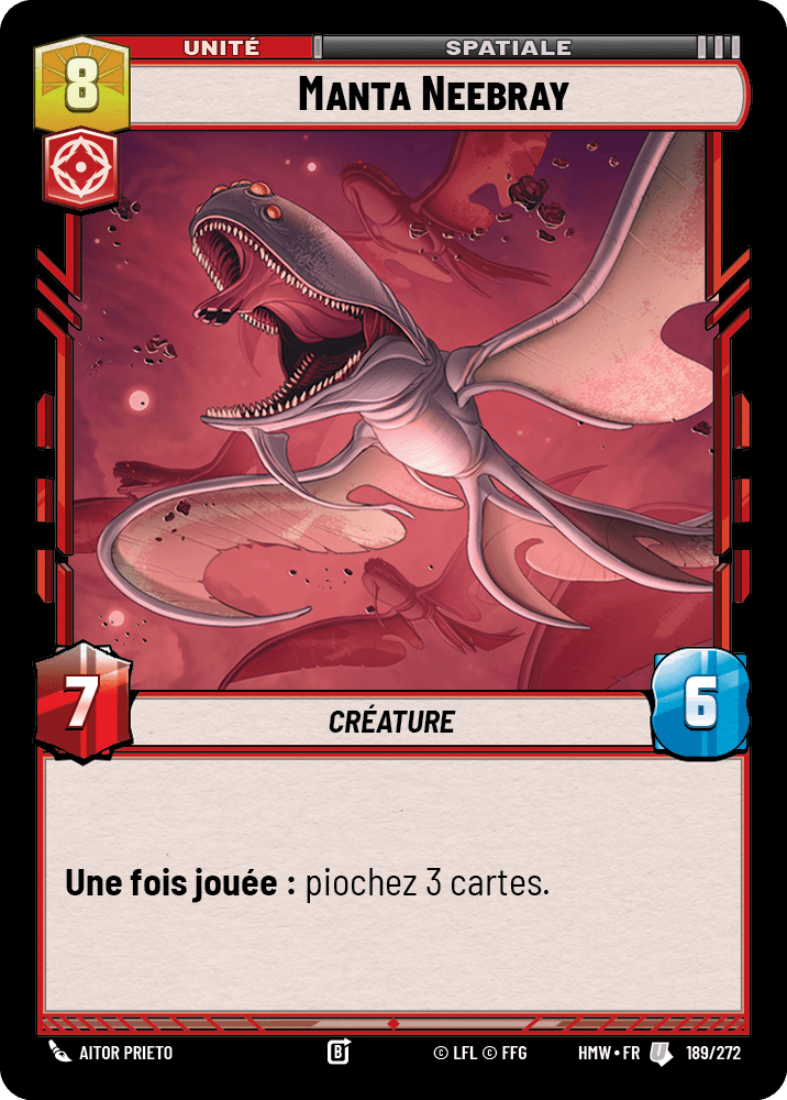 Manta Neebray - HMW-189 - Standard - recto Français