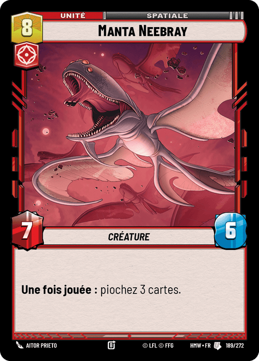 Manta Neebray - HMW-189 - Standard - recto Français