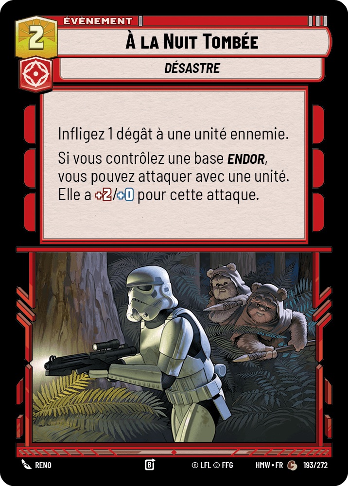 À la Nuit Tombée - HMW-193 - Standard - recto Français