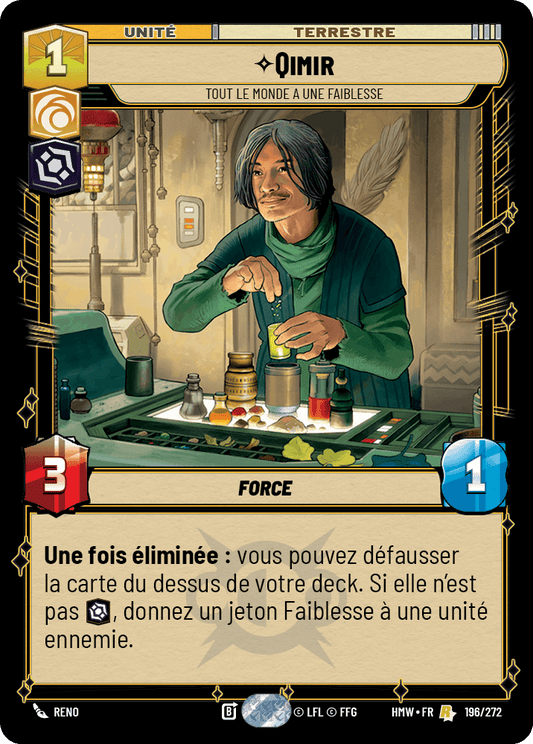 Qimir, Tout Le Monde A Une Faiblesse - HMW-196 - Standard - recto Français