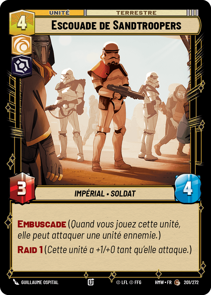 Escouade de Sandtroopers - HMW-201 - Standard - recto Français