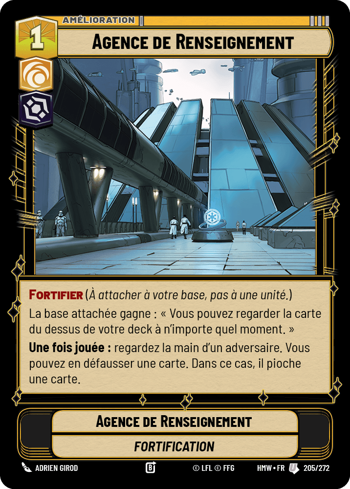 Agence de Renseignement - HMW-205 - Standard - recto Français