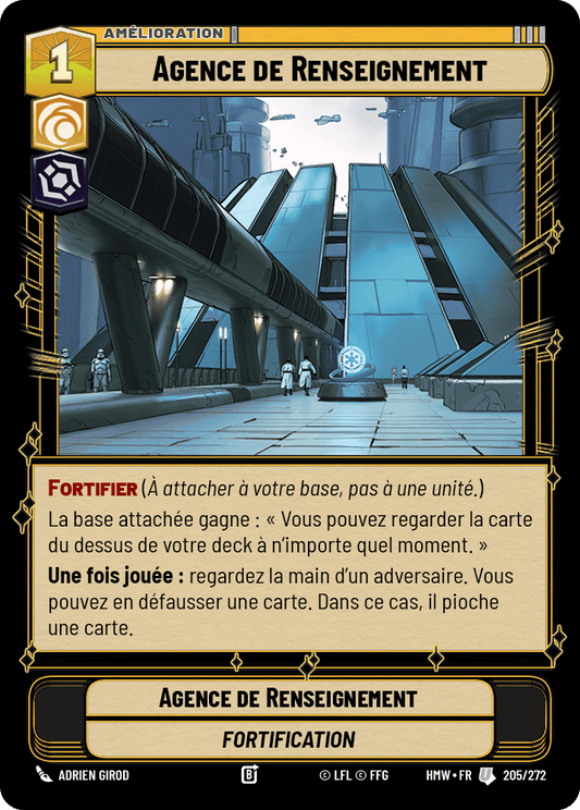 Agence de Renseignement - HMW-205 - Standard - recto Français