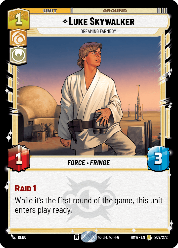 Luke Skywalker, Garçon De Ferme Rêveur - HMW-208 - Standard - recto Anglais