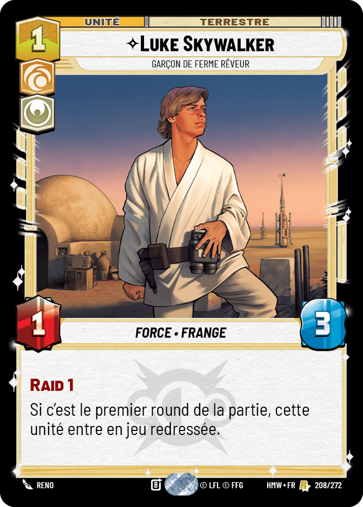 Luke Skywalker, Garçon De Ferme Rêveur - HMW-208 - Standard - recto Français