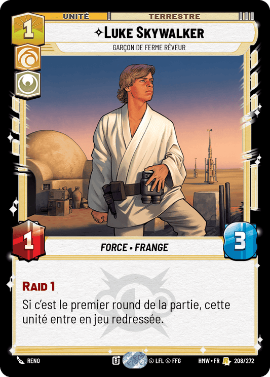 Luke Skywalker, Garçon De Ferme Rêveur - HMW-208 - Standard - recto Français