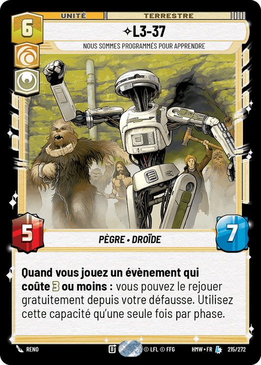 L3-37, Nous Sommes Programmés Pour Apprendre - HMW-215 - Standard - recto Français