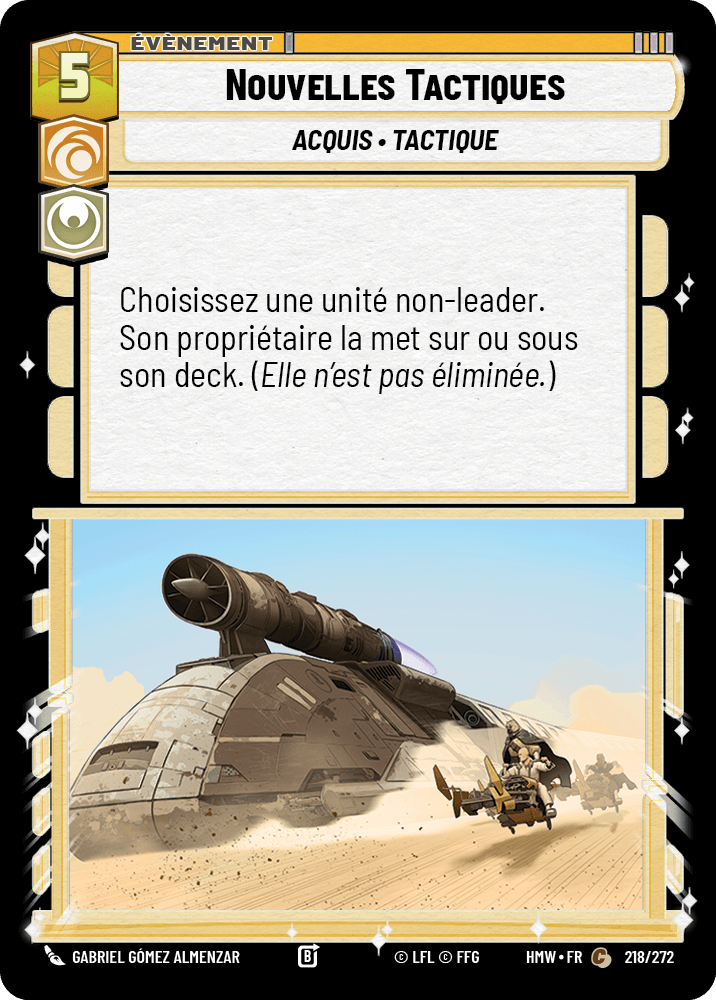 Nouvelles Tactiques - HMW-218 - Standard - recto Français